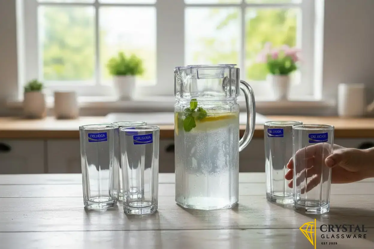 Water Set Jug Glass Imported